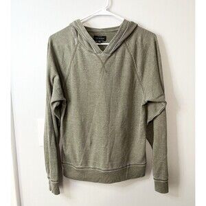 Lucky Brand Men’s Hooded Waffle Knit Long Sleeve T-Shirt Green Size S